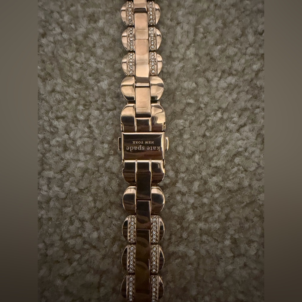 kate spade Rose Gold Crystal Link Watch Band - Picture 2 of 9
